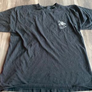 Black sketchy tank shirt, size large fits like medium, good condition